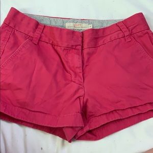 Magenta Jcrew shorts